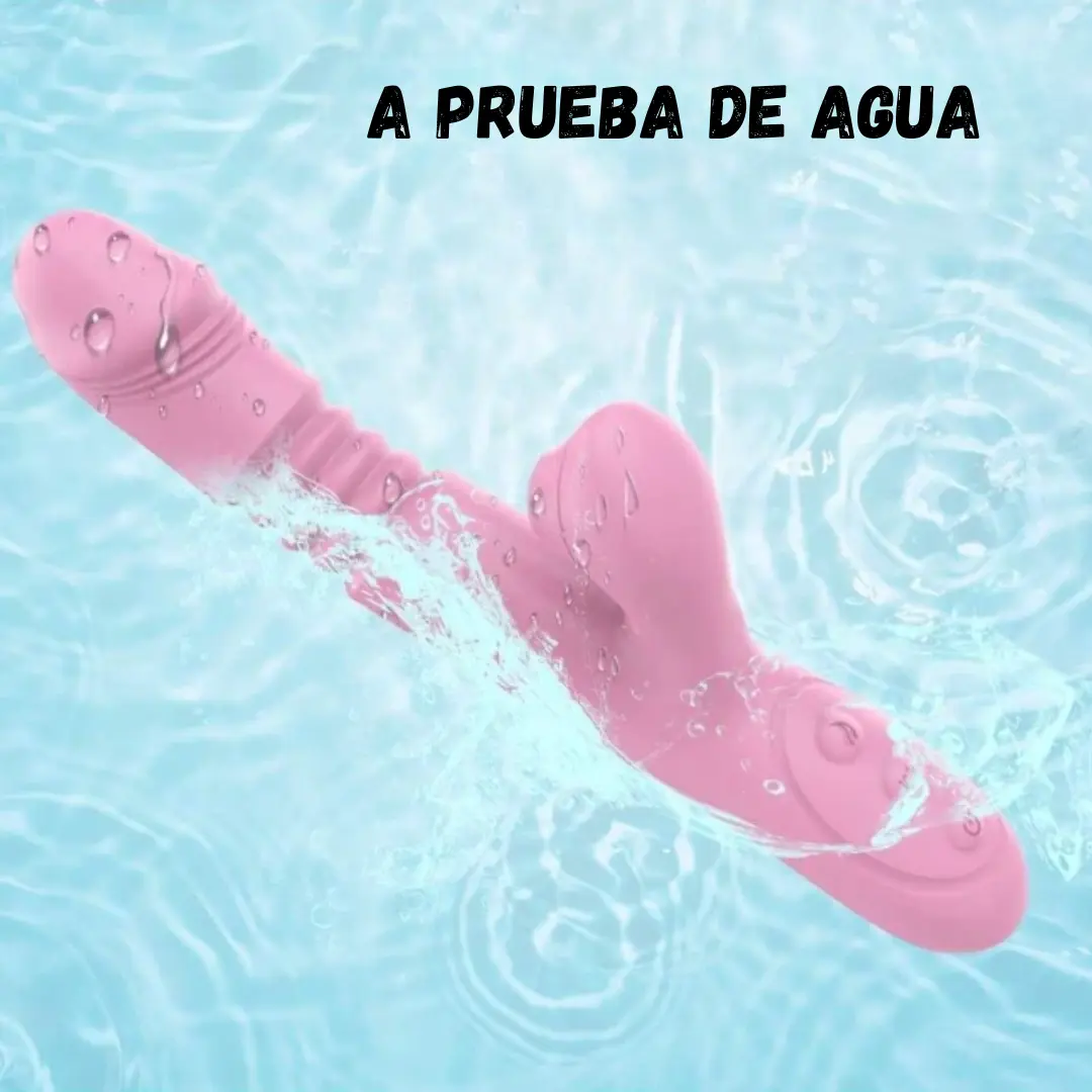 Vibrador Conejo Succionador Termico, Increible vibrador que facilita el orgasmo con su estimulacion de clitoris, punto G y calienta