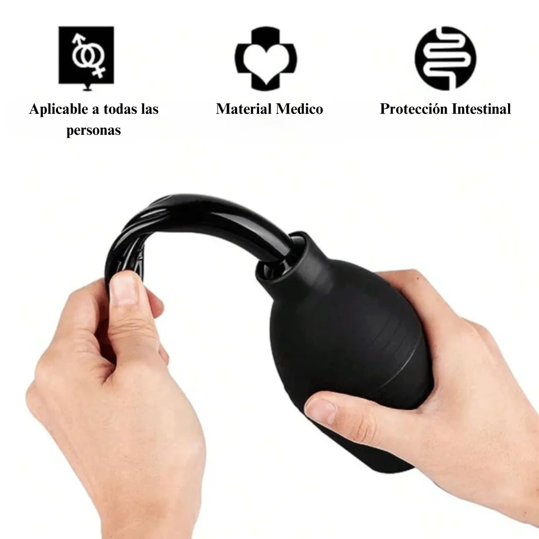 Práctico y fácil de usar, el Limpiador Ducha Anal cuenta con una bombilla de silicona y boquilla de plástico ABS. Ofrece una limpieza eficiente y cómoda gracias a su capacidad de 310 ml. Ideal para mantener la higiene íntima con total seguridad y sencillez.
