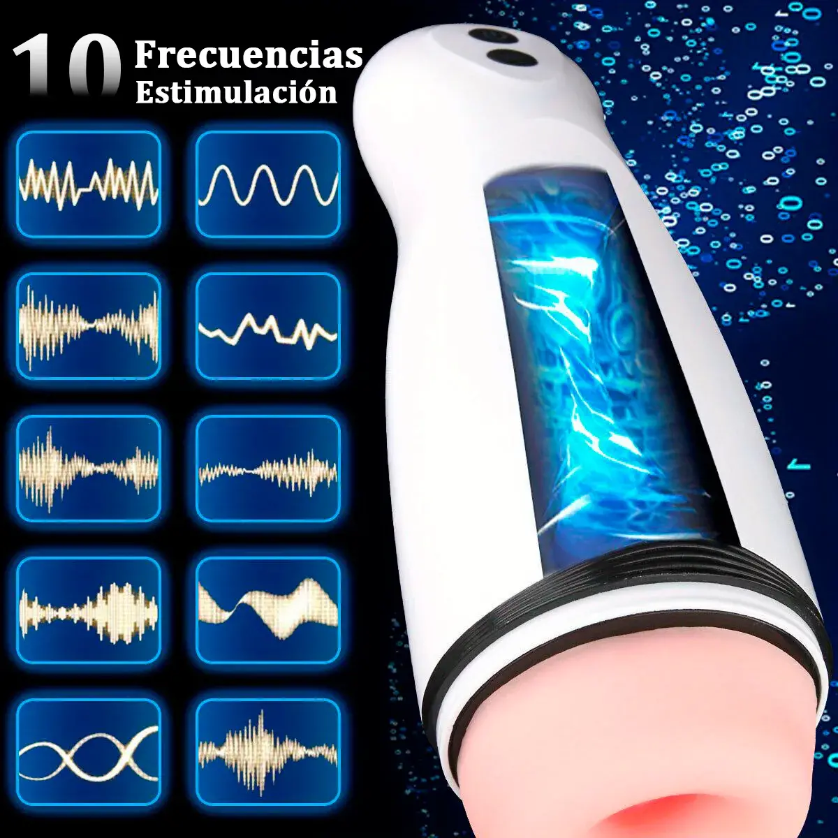 Chau Manuela es el masturbador automático que te ofrece una experiencia íntima increíblemente realista y potente. Su diseño interno con texturas especiales y su sistema de succión por vacío te proporcionan sensaciones intensas que se adaptan a ti. Además, cuenta con múltiples modos de vibración y control remoto para que explores el placer a tu ritmo.