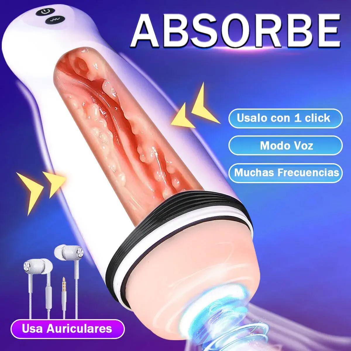 Chau Manuela es el masturbador automático que te ofrece una experiencia íntima increíblemente realista y potente. Su diseño interno con texturas especiales y su sistema de succión por vacío te proporcionan sensaciones intensas que se adaptan a ti. Además, cuenta con múltiples modos de vibración y control remoto para que explores el placer a tu ritmo.