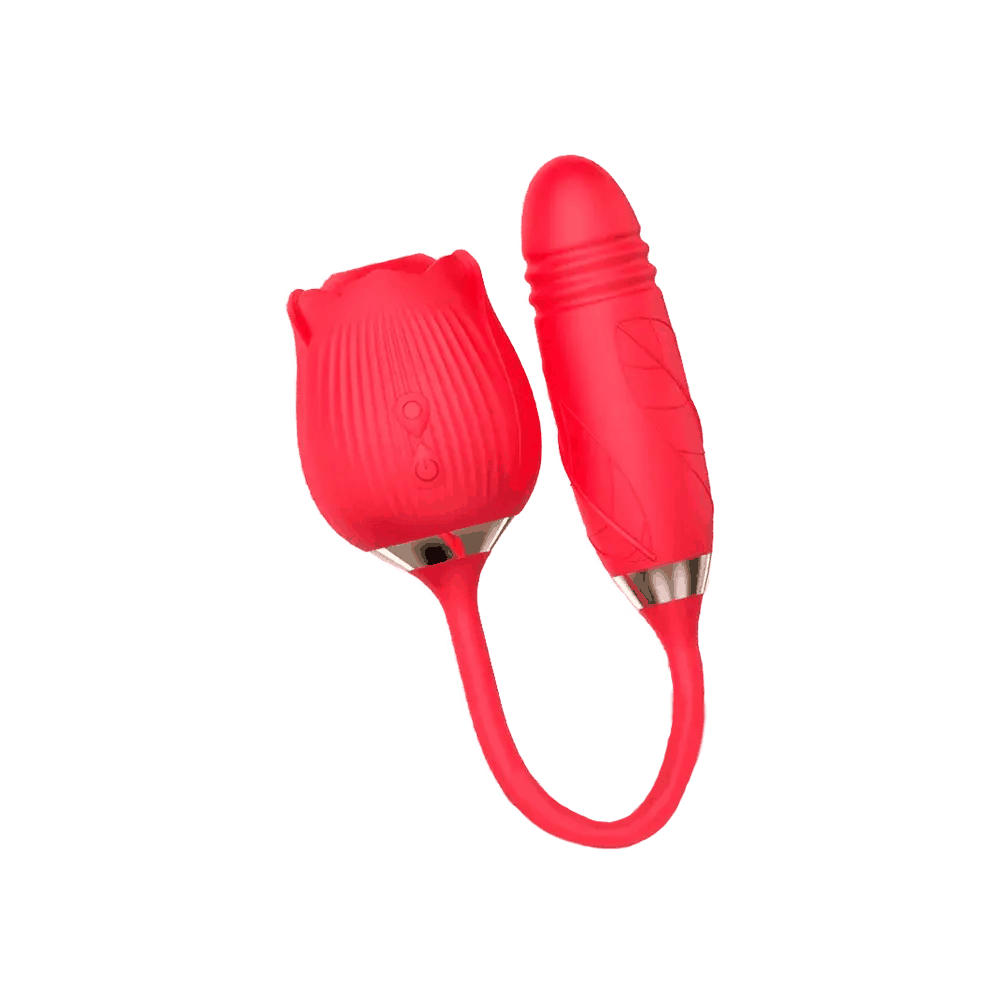 Potencia tu placer con la Rosa Telescópica, diseñada para ofrecerte una experiencia de estimulación única. Con sus funciones de succión y penetración automática, esta vibradora es perfecta para quienes buscan una experiencia completa de placer.